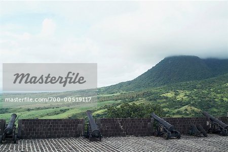 View from Brimstone Hill Fortress, St Kitts, West Indies