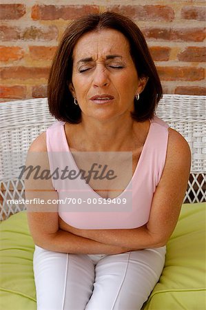 Woman with Stomach Ache