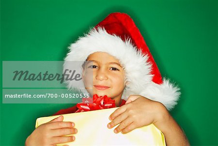 Boy Holding Gift