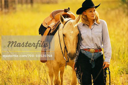 Woman Leading Horse