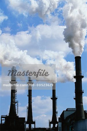 Smokestacks of Sugar Cane Factory