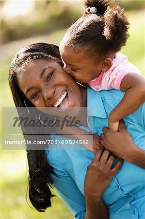 Mother and Daughter Outdoors