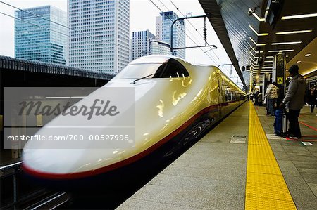 Bullet Train at Tokyo Station, Tokyo, Japan