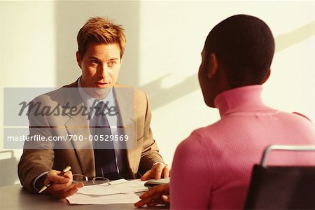 Financial Advisor with Client