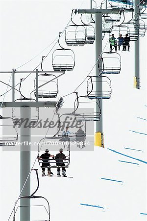 People on Ski Lift