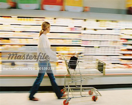 Woman in Grocery Store