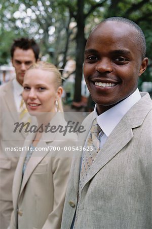 Portrait of Business People Outdoors