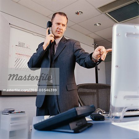 Businessman on Telephone