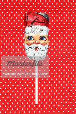 Chocolate Santa On A Stick