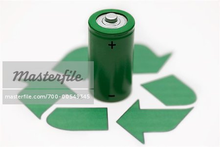 Battery and Recycle Symbol