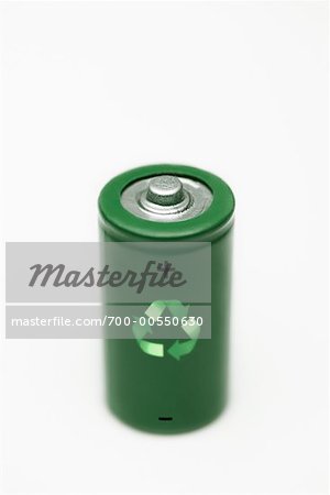 Battery With Recycle Symbol