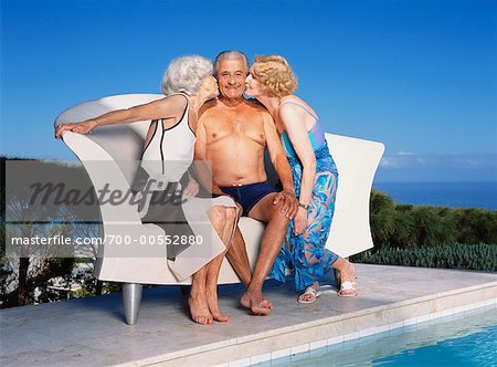 Swimming Pool Lesbians Kissing