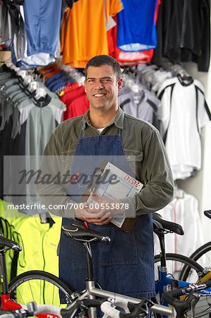 Sales Man in Bike Shop