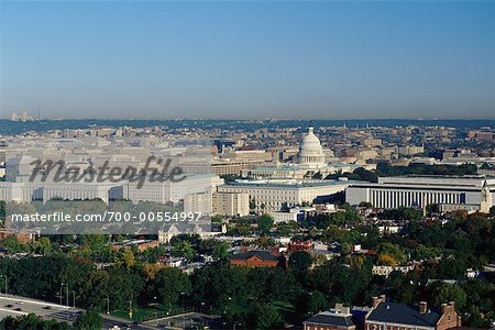 Aerial View of Washington, DC, USA