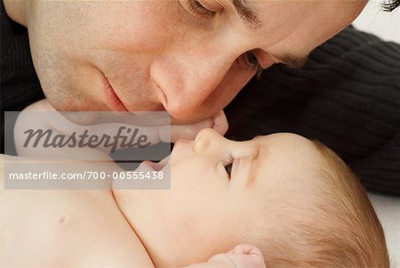 Portrait of Father and Baby