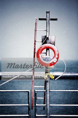 Life Preserver, Lake Ontario Shore, Toronto, Ontario, Canada