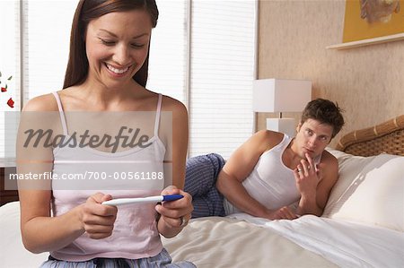 Couple and Home Pregnancy Result