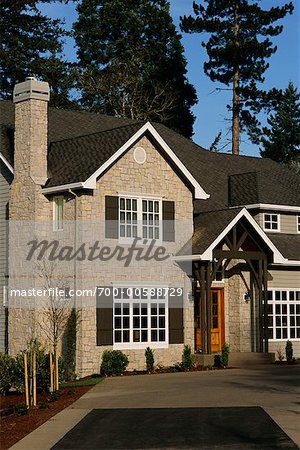 Exterior of House, Lake Oswego, Oregon, USA