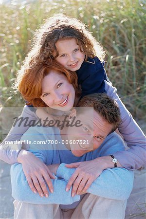 Portrait of Family Outdoors