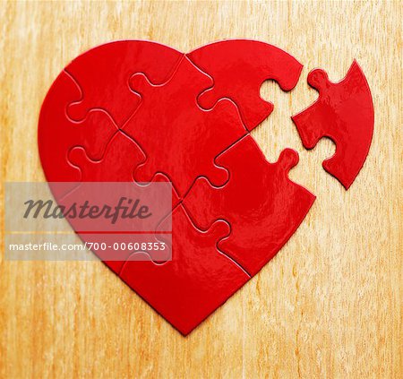 Close-Up of Heart Jigsaw Puzzle