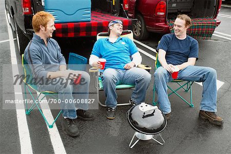 Men at Tailgate Party