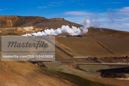 Leirbotn Geothermal Power Station, Krafla Volcano, Iceland