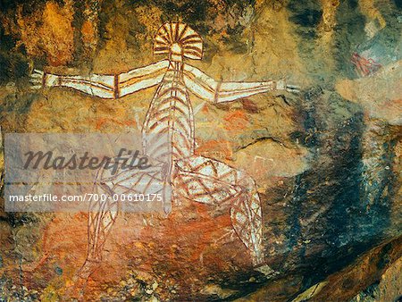 Aboriginal Rock Art, Nourlangie Rock, Kakadu National Park, Northern Territory, Australia