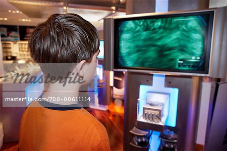 Teen Playing Video Game