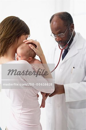 Mother and Baby at Doctor's Office