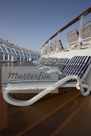 Deck Chairs on Cruise Ship