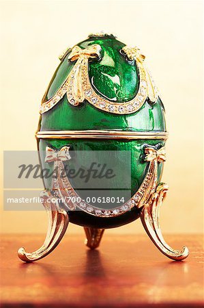 Green Faberge Style Egg
