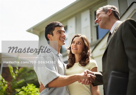 Couple with Realtor