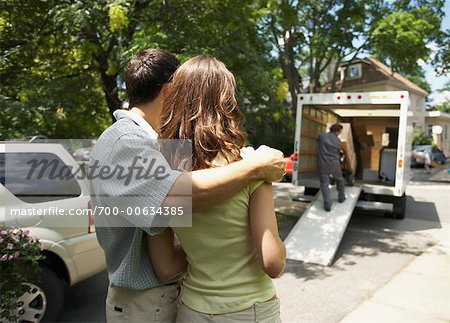 Couple Moving into New Home