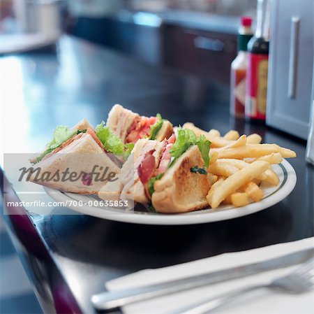 Club Sandwich at Diner