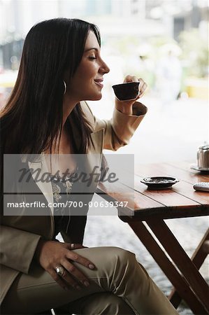 Woman Drinking Coffee