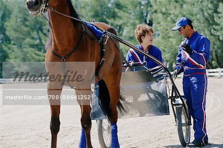 Jockeys With Horse