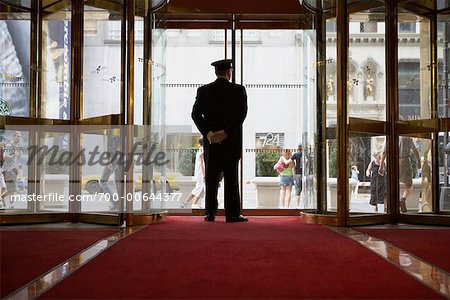Doorman, Trump Tower, New York City, New York, USA