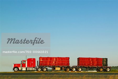 Transport Truck on Highway