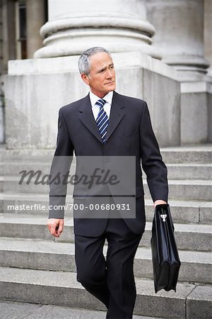 Businessman In Front of Building