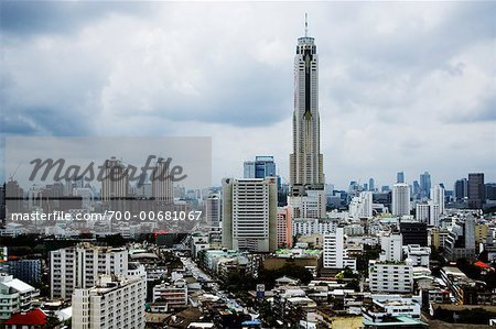 View of Baiyoke Tower II, Bangkok, Thailand