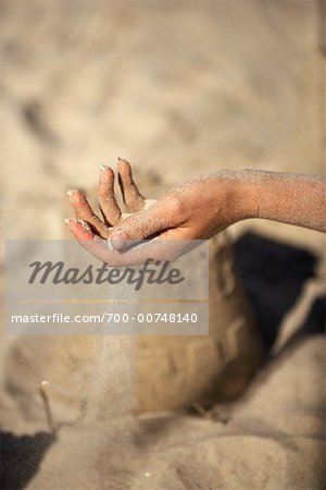 Hand Holding Sand