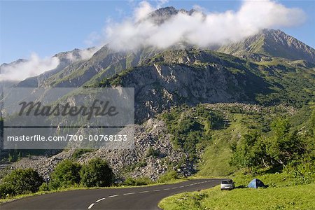 Roadside Camp, French Alps, France