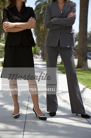 Businesswomen Standing Outdoors