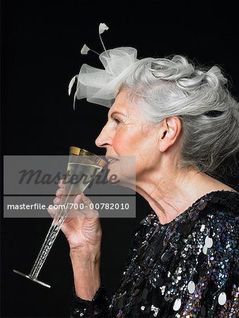 Woman Drinking Wine