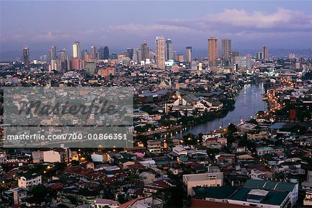 Overview of City, Manila, Philippines