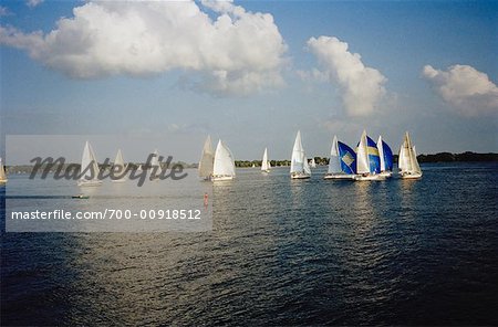 Sail Boats, Lake Ontario, Ontario Canada