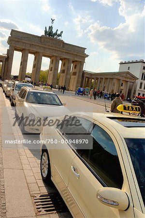 Cars Parked at the Pariser Platz, Berlin, Germany