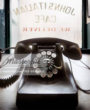 Close-Up of Antique Telephone