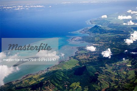 Aerial View of Mauritius