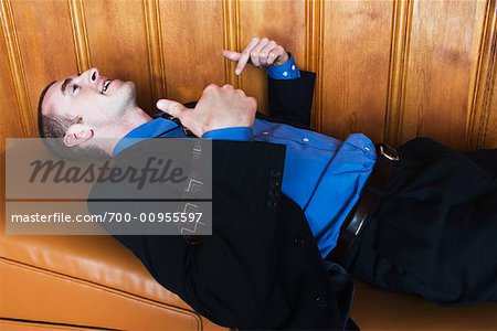 Businessman in Psychiatry Office